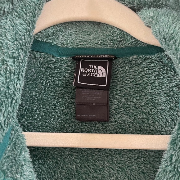 Blue green the North Face zippered jacket - Picture 6 of 7